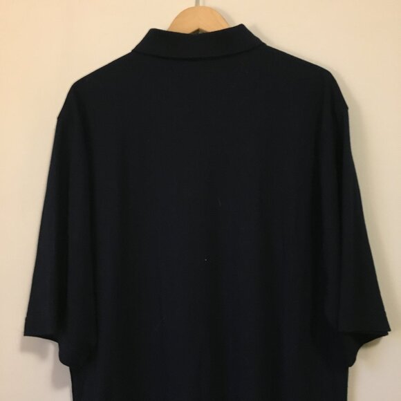 Vintage Western Concepts Dark Navy Blue Rayon Blend Relaxed Fit Polo Shirt - Picture 5 of 14